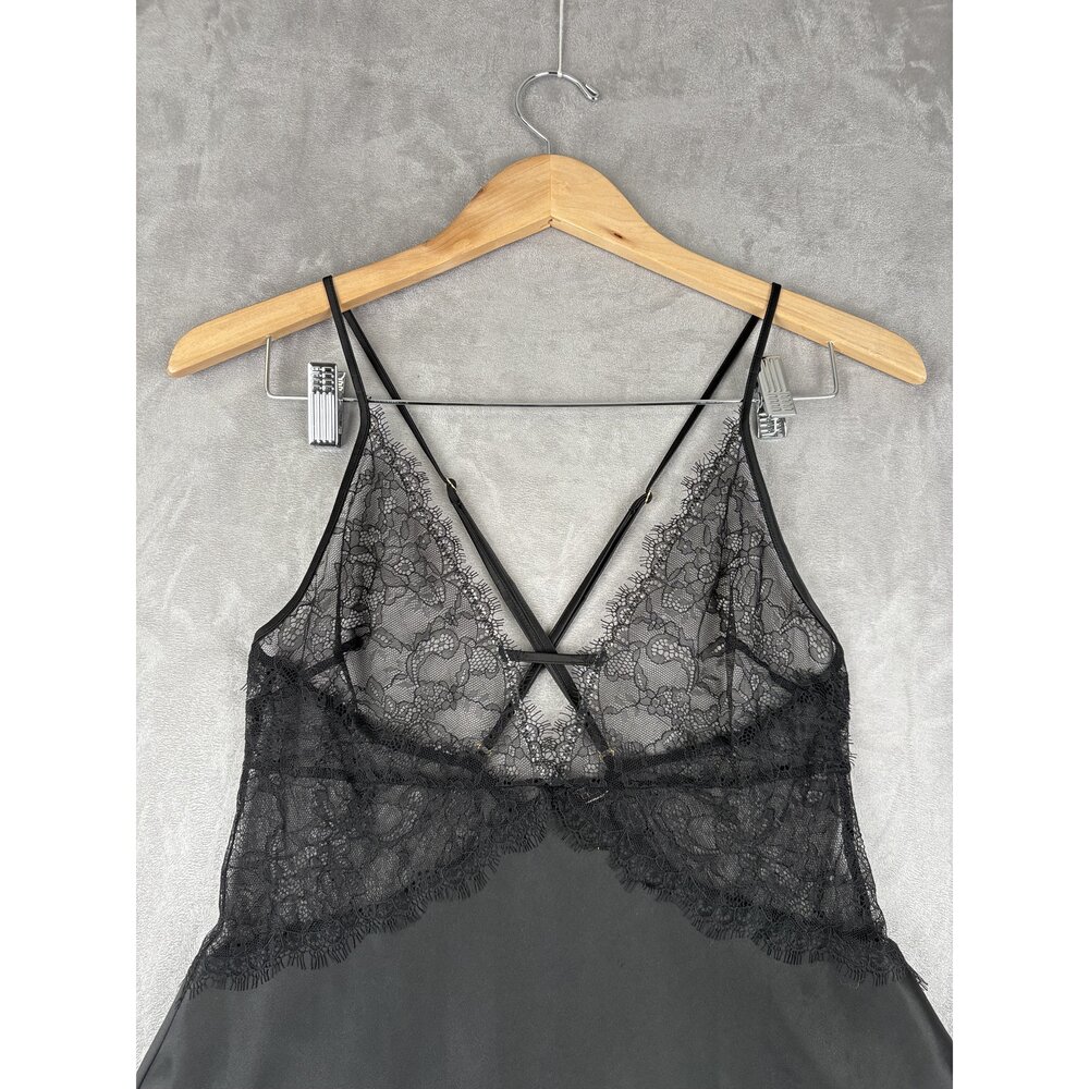 Victoria's Secret Lace-Trim Satin Chemise Slip M - Picture 6 of 10